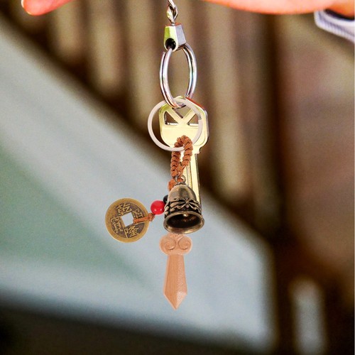 DIY Brass Jewelry Accessories Retro Style Chime Pendant Pure Copper Bell - 第 9/12 張圖片