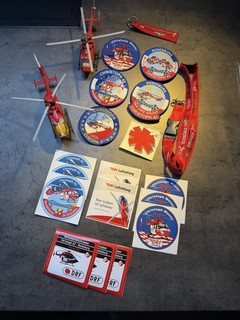 DRF Luftrettung Bundle Abzeichen Aufkleber Schlüsselanhänger Schlüsselband…