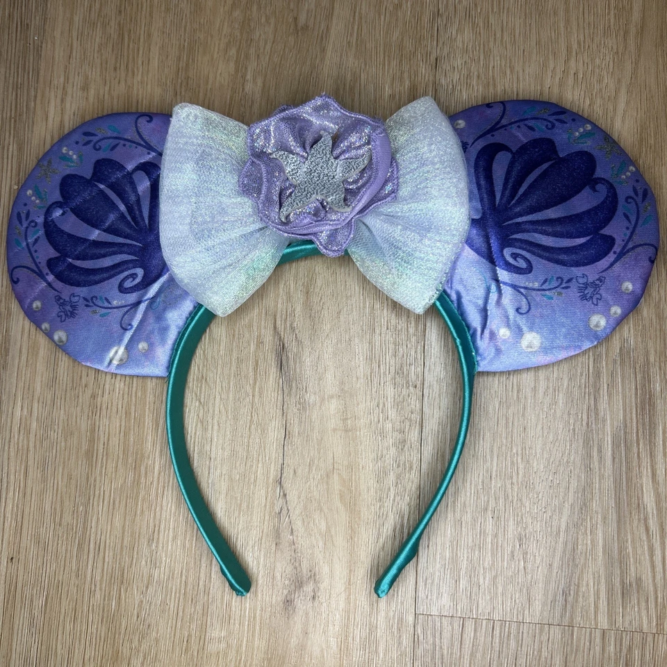 Juego de diadema orejas de ratón Disney Cenicienta, Rapunzel, Ariel, princesa Blancanieves Foto 4 de 4