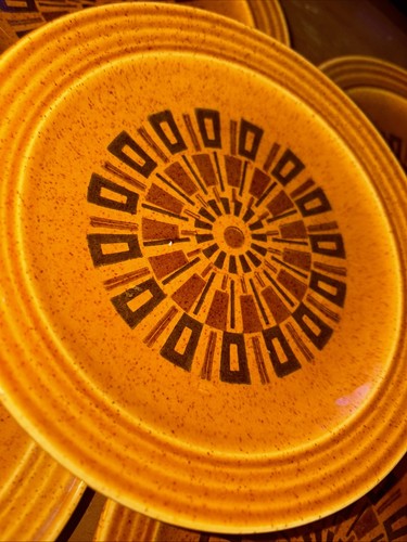Set of 5 Acapulco, Countrystone, 7.25”Side Plates, Retro Starburst, Made In USA - Picture 6 of 11