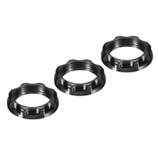 3pcs E12 Light Socket Ring Lamp Shade Holder Ring for Light Fixtures Black