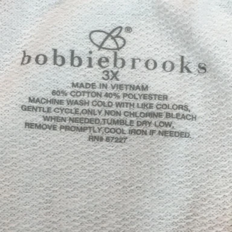 Женские белые хлопковые шорты на шнурке из полиэстера 3X Bobbie Brooks - Изображение 2 из 4