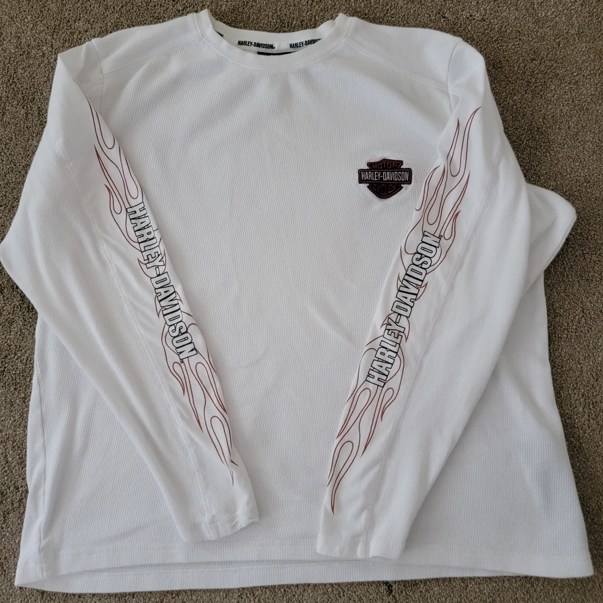 Harley-Davidson Long Sleeve White Shirts for Men for sale | eBay