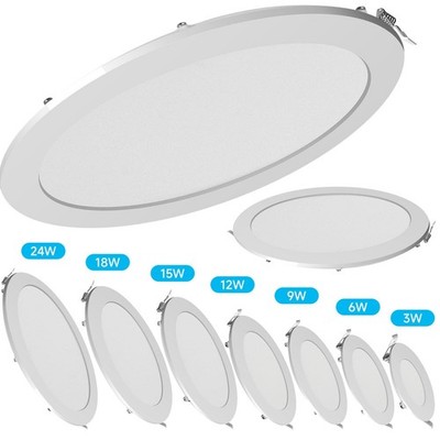 LED Panel Einbau Leuchte Einbaustrahler Deckenleuchte Rund eckig Spot flach slim