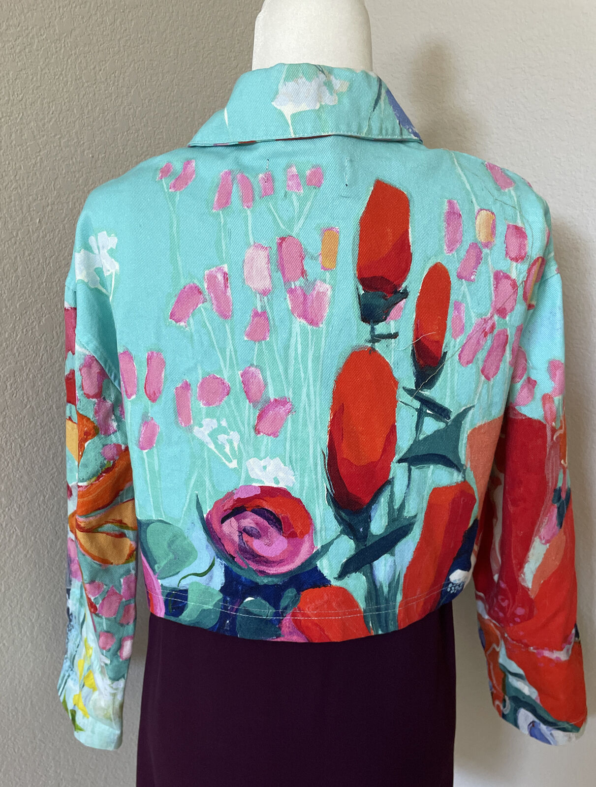 Claire Desjardins Jacket Sz M Short Multicolored … - image 10