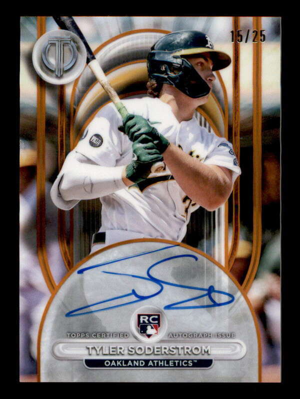 Tyler Soderstrom 2024 Topps Tribute #92 Orange /25 Price Guide