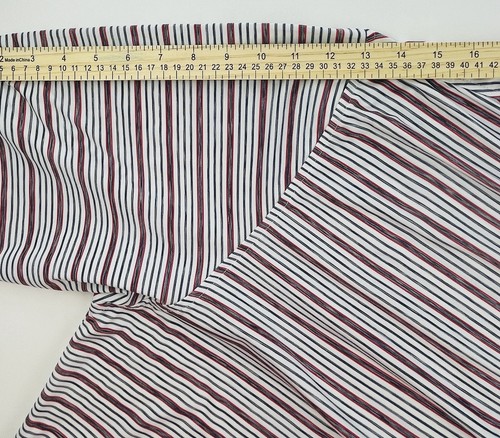 FootJoy Shirt Men’s XL Golf Polo White w/Red Blue Black Stripes See Measurements - Picture 8 of 9
