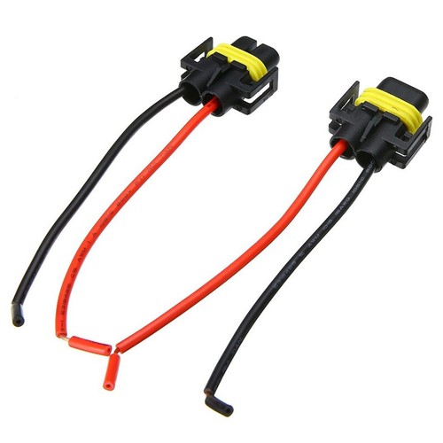 2x H11 H8 Wiring Harness female Socket Wire Connector Plug Extension Pigtail MB - Picture 7 of 8