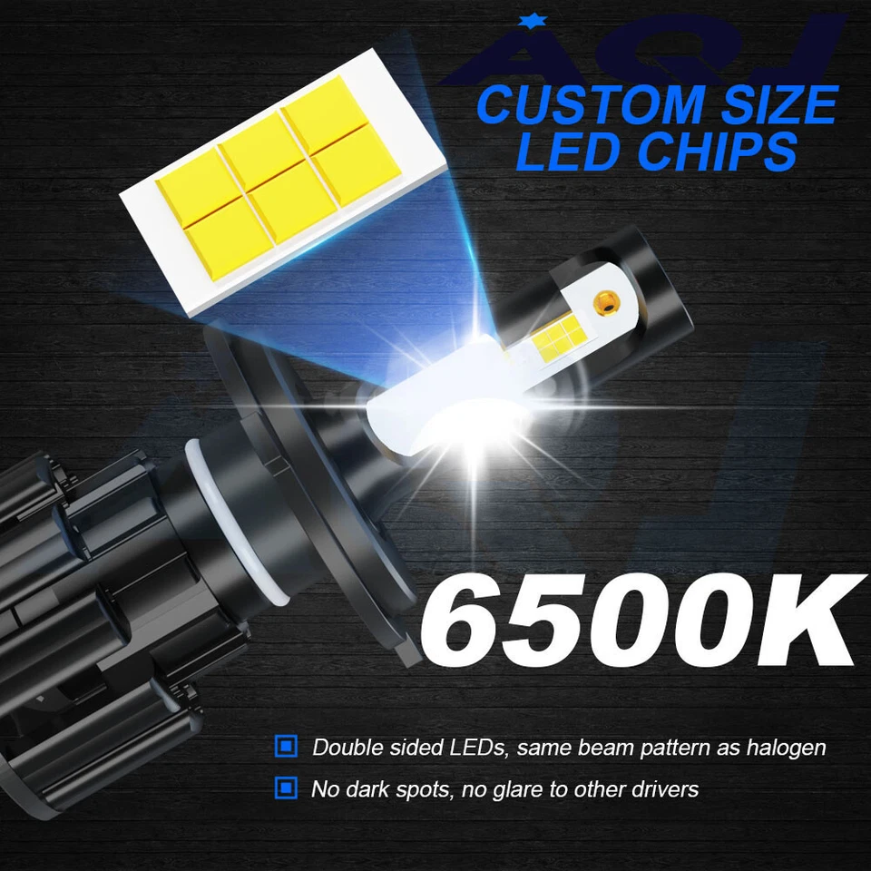 4PC 4x6 Inch LED Headlights Hi-Lo Beam Fit Chevrolet T6500 T7500 1997-2009 T8500 Foto 3 de 4