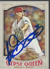 Texas Rangers ALEX CHI CHI GONZALEZ Signed Gypsy Queen Card