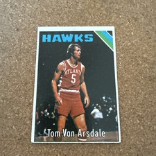 1975 Topps #7 Tom Van Arsdale   Basketball Atlanta Hawks