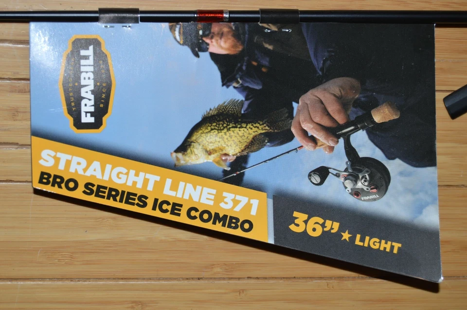 Carrete caña de pescar hielo ligero frabill 6915 línea recta bro serie 371 36" 6865 Foto 3 de 4