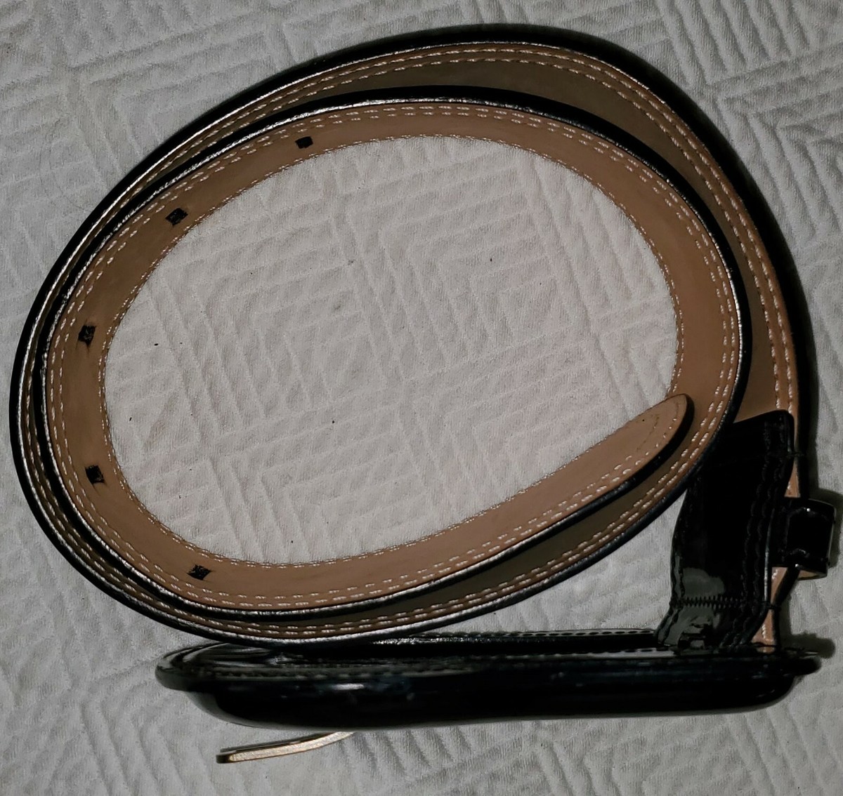 FENDI Black Patent Leather 2 1/4 FENDI Black Patent Leather 2 1/4