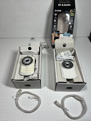 D-Link DCS-932L Web Cam Cloud Camera DAY/NIGHT lot of 2