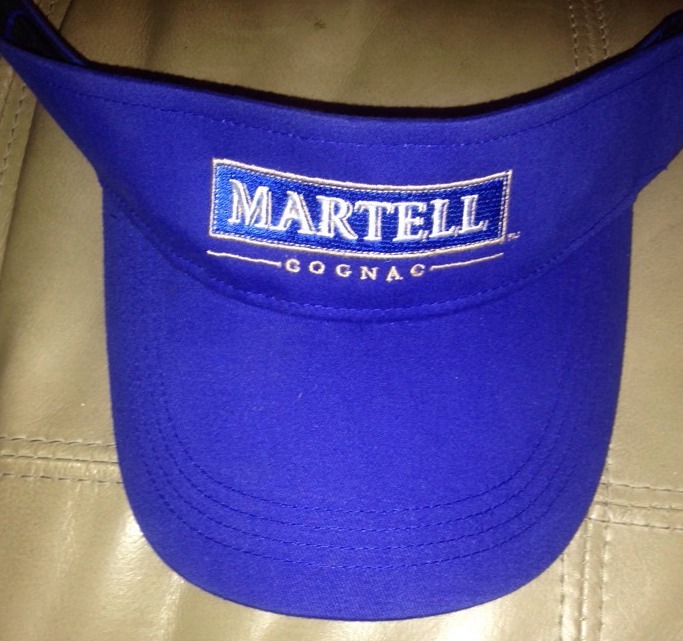 Limited Edition Martell Cognac Embroidered Adjustable Visor For Cognac Lovers