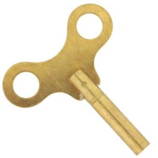Clock Key Brass for Winding Wall Mantle Sizes 3 4 5 6 7 8 9 10 11 12 13 14 15