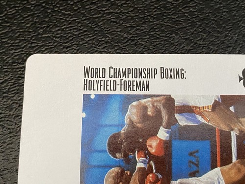 George Foreman Vs. Evander Holyfield Card 1992 HBO Playing Trading Champ Boxing - Picture 6 of 9