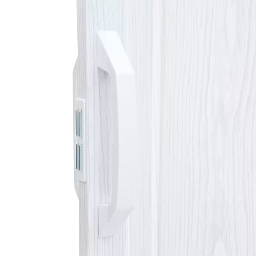 Via 36 In. X 96 In. White Mist Vinyl Accordion Door with Hardware - Picture 3 of 7