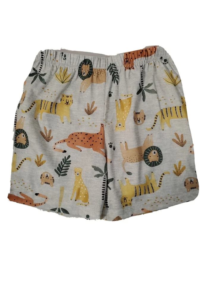 Conjunto de 3 piezas de pijamas de verano Carters para niños 4T SAFARI Wild About Bedtime Shorts Foto 3 de 4