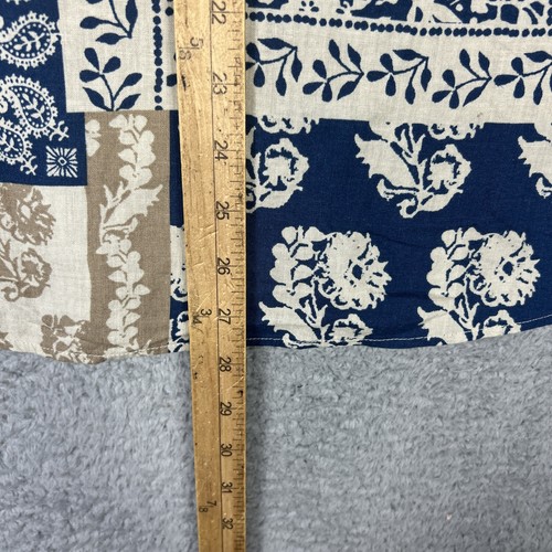 Lucky Brand Shirt Mens Small Blue Brown Paisley Floral Button Up Linen Blend NEW - Picture 5 of 6