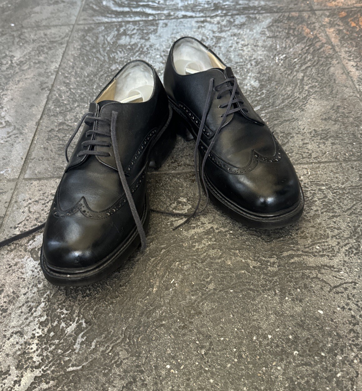 SAOLA Joseph J. Fenestrier Uomo Derby Oxford Taglia UK 8 Us 7 Scarpe Nere