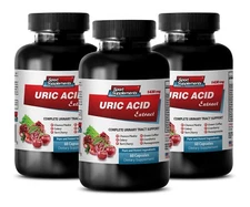 Gout Relief - Gout Support - Uric Acid Formula 1430mg 3b - Advanced Antioxidant 