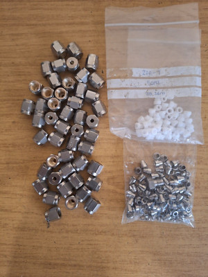 Menge 1/8 Zoll Hoke Gyrolok Edelstahl Klemmverschraubung Muttern & Oliven
