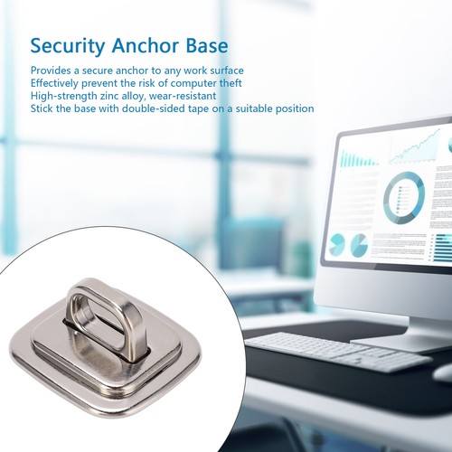 Anti Theft Security Anchor Base Computer Lock Fixed Plate For Laptops Tablet Fit - Picture 2 of 24