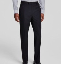 Michael Kors Men's Black Stretch Classic-Fit Performance Dress Pants Sz 32W 30L