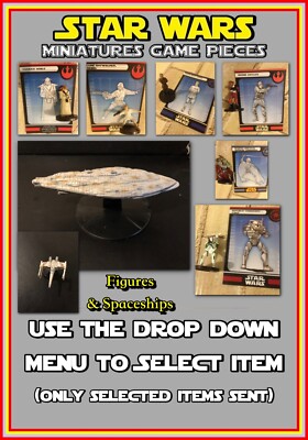 WOTC Star Wars Miniaturen Spielmodell Figuren & Schiffe Spielfiguren (Artikel auswählen)