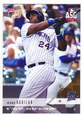 Jesus Aguilar Brewers NL Final Vote MLB All-Star Game ASG 2018 