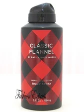 BATH & BODY WORKS CLASSIC FLANNEL BODY SPRAY FOR MEN 3.7 OZ
