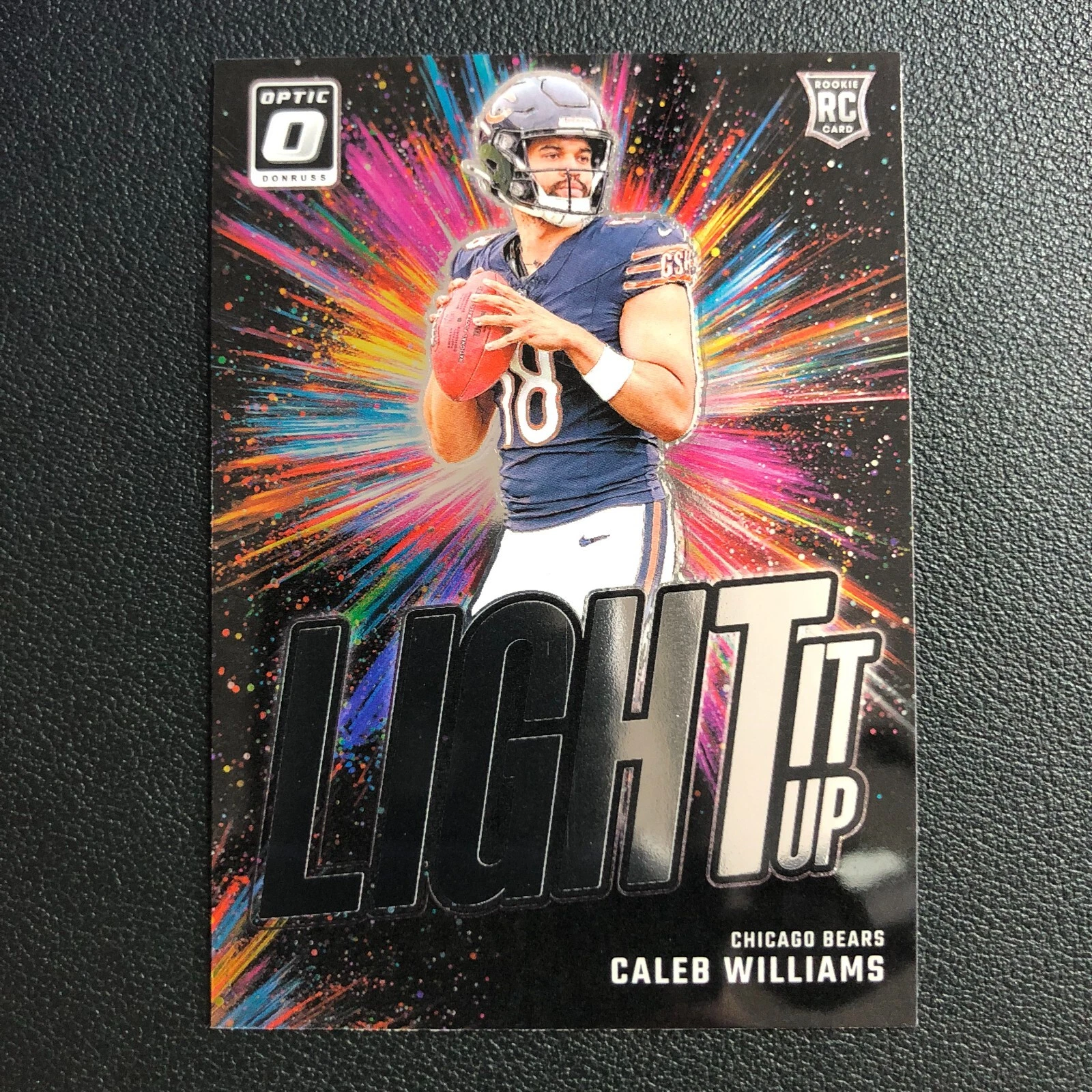 Caleb Williams Panini Donruss Optic Light It Up #1 Gold Vinyl 1/1