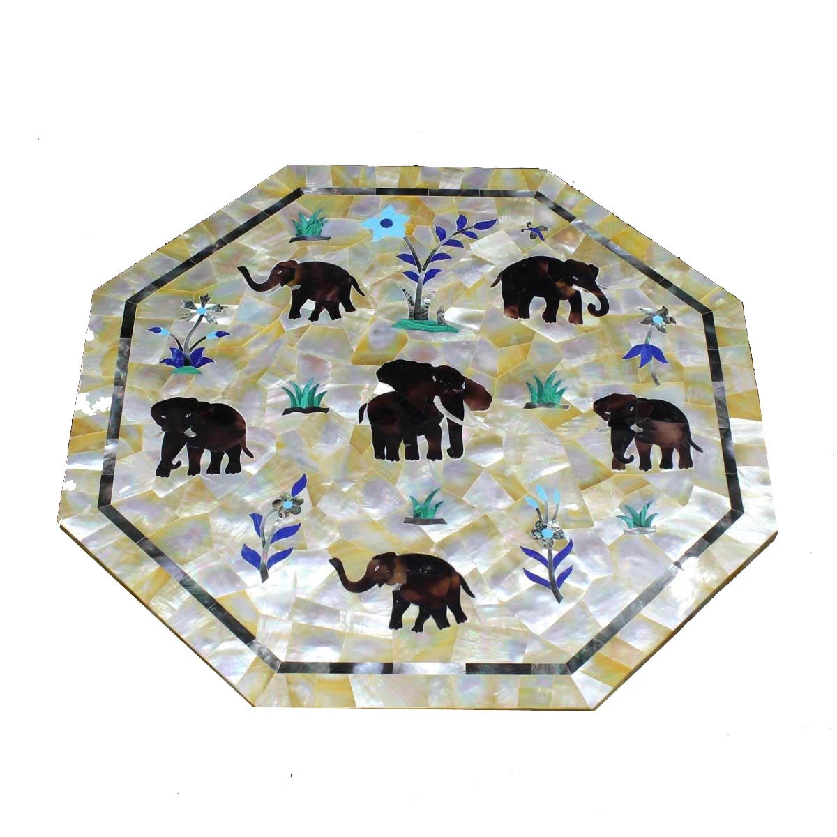 Marble top elephant sale table