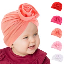 Kids Baby Infant Hat Flower Turban Cap Newborn Head Wrap Beanie Bonnet Headband