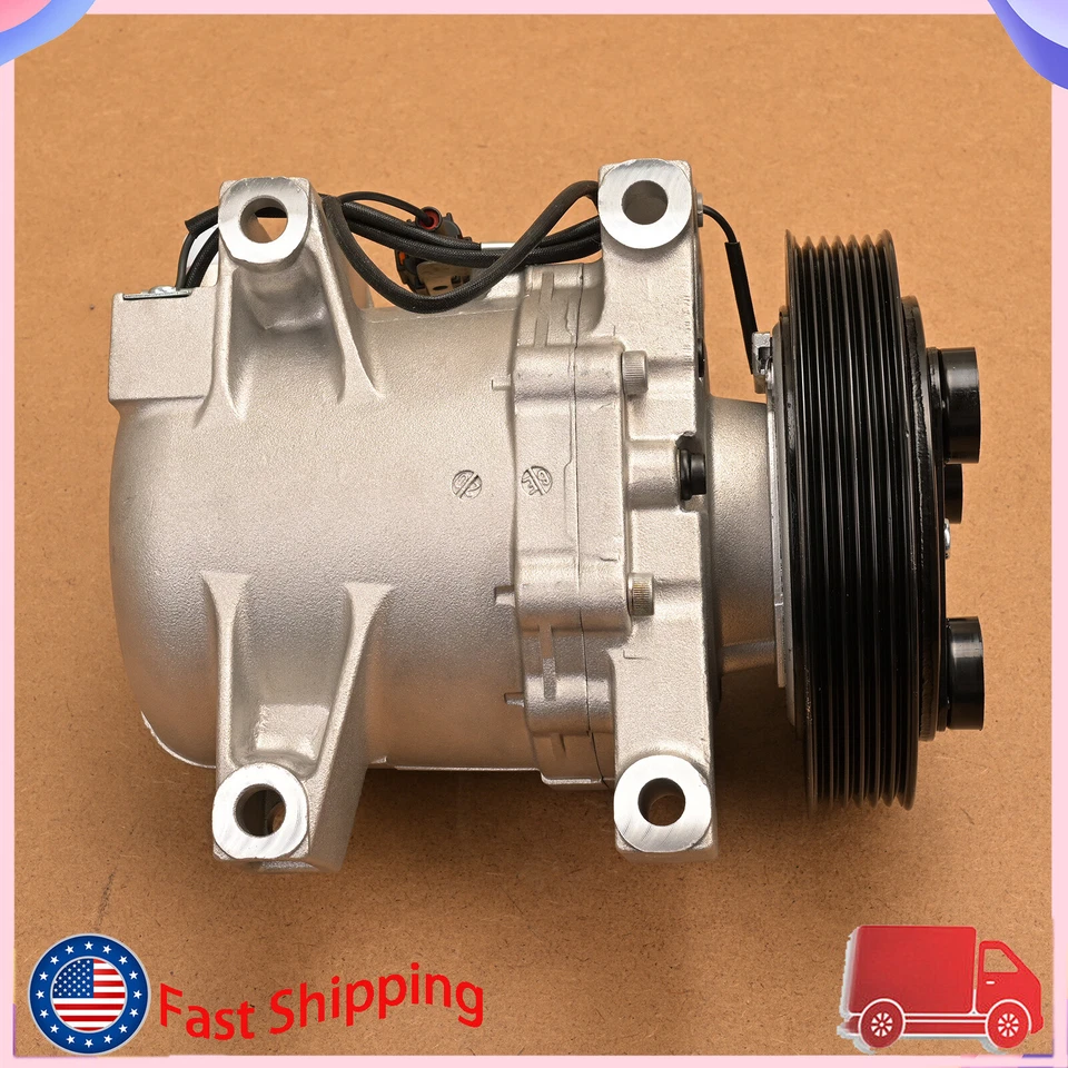 Compresor de aire acondicionado compatible con Nissan Sentra 1,8 L 2000-2006 / Nissan Sentra 2,0 L 2000-2001 Foto 2 de 4