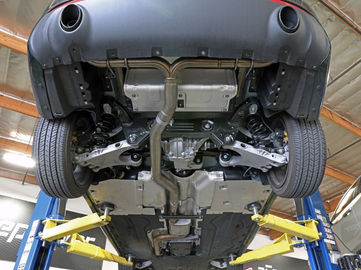 マフラー　CASTELBAJAC SPORT Evasive Motorsports: DC Sports Axleback Exhaust (Burnt Tip