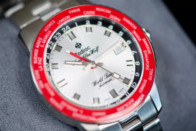 Zodiac Automatic Super Sea Wolf World Time GMT Dial ZO9410 Men's
