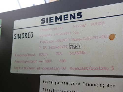 Siemens Simoreg Compact Unit 6RA2628-6DV57-7BE0 - Picture 3 of 8