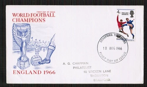 Great Britain 1966 England Winners First Day Cover
