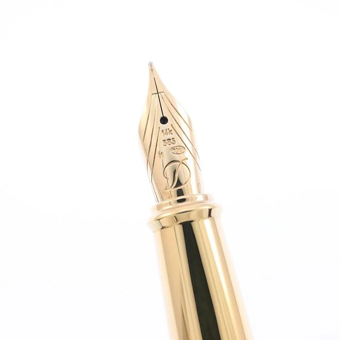 Impuesto de importación incluido S.T. Pluma Estilográfica Dupont Bogie Edición Limitada Oro Amarillo Foto 3 de 4