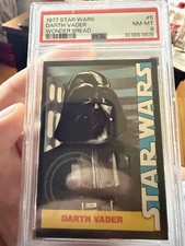 1977 Star Wars #5 Darth Vader Wonder Bread Psa 8