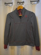 IU Indiana Hoosiers Colosseum Womens Small Grey Red Trim With IU Embroidery