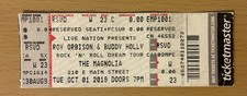 2019 ROY ORBISON & BUDDY HOLLY TRIBUTE MAGNOLIA SAN DIEGO CONCERT TICKET STUB 23