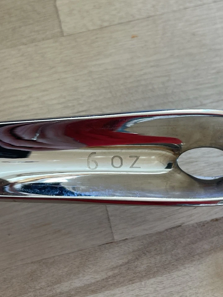 All Clad Stainless Steel 6 oz Serving Ladle 14" Professional Utensil w Hang Hole - Image 4 of 4