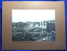 REGGIO CALABRIA-RICOSTRUZIONE POST TERREMOTO 1908-RARA FOTO STORICA-Cm.33x26