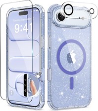 Clear Glitter Shockproof Phone Case for iPhone 17 Air 6.5