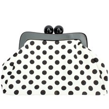 Polka Dot Evening Bag Clutch Purse for Women Wedding Party Handbag Cocktail B...