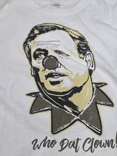 new orleans saints who dat clown shirt roger goodell XL white 