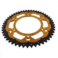 Kettenrad Alu Gold 50-ZäHne 520-Teilung FüR KTM SX-F 505 Racing Bj. 2007-2008